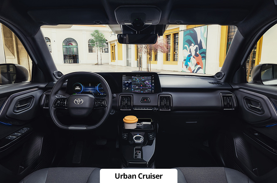 Interior of the Toyota Urban Cruiser