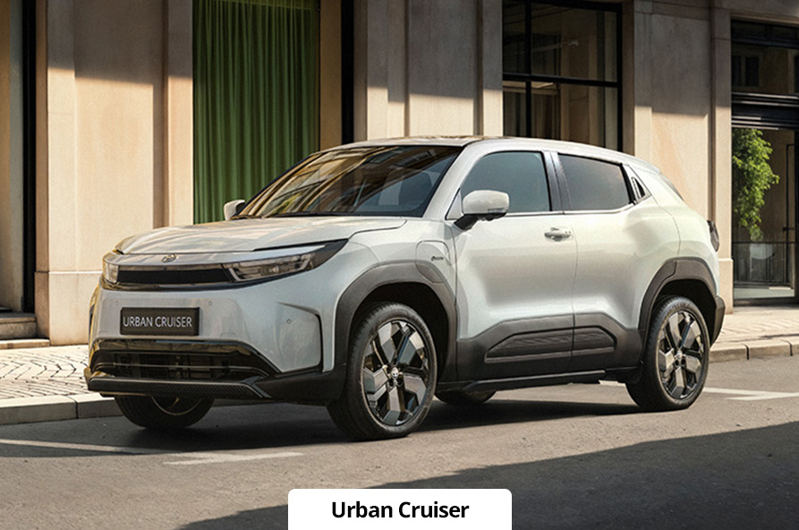 Exterior shot of a white Urban Cruiser