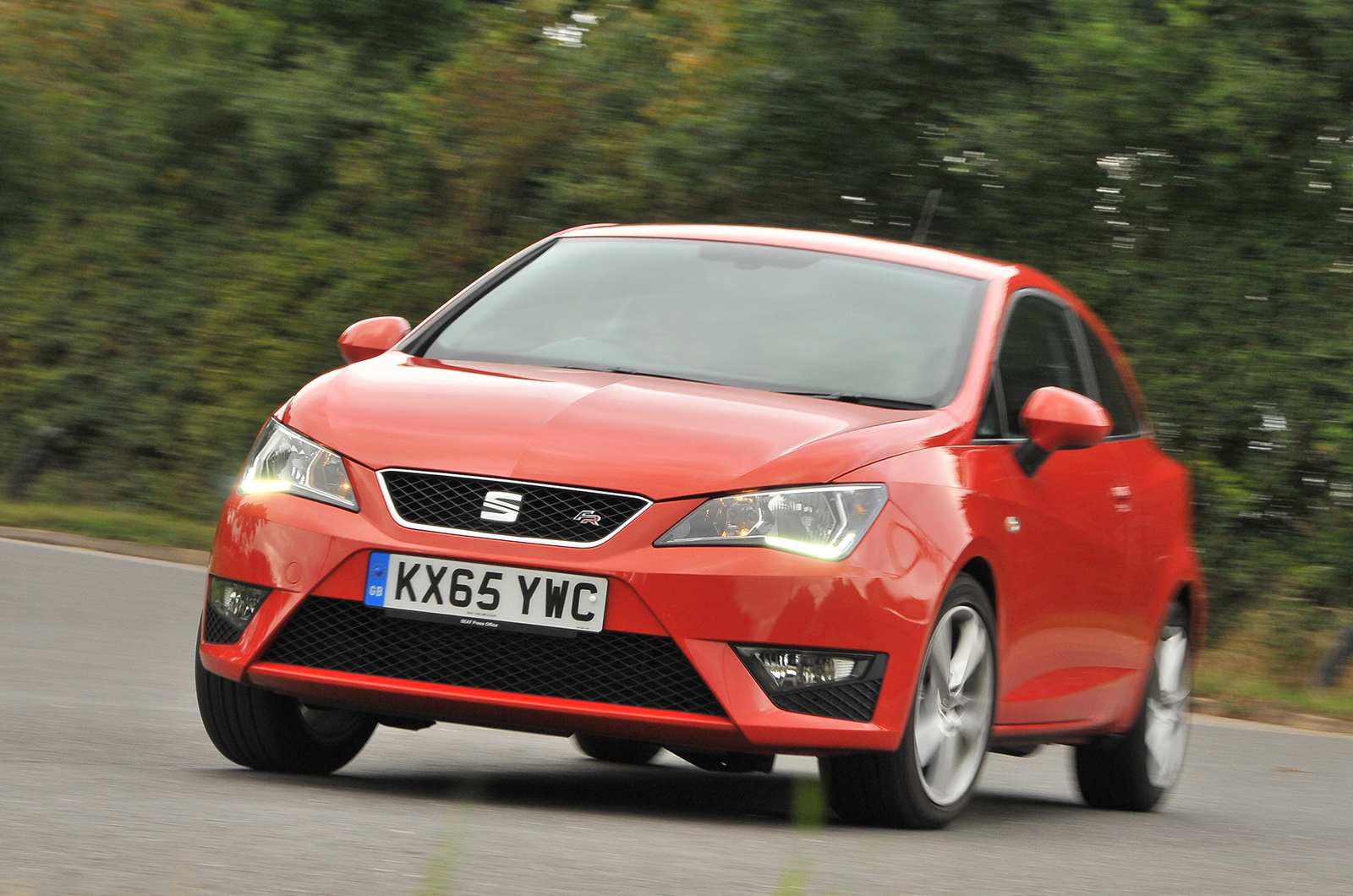 Seat Ibiza cornering front three quarters