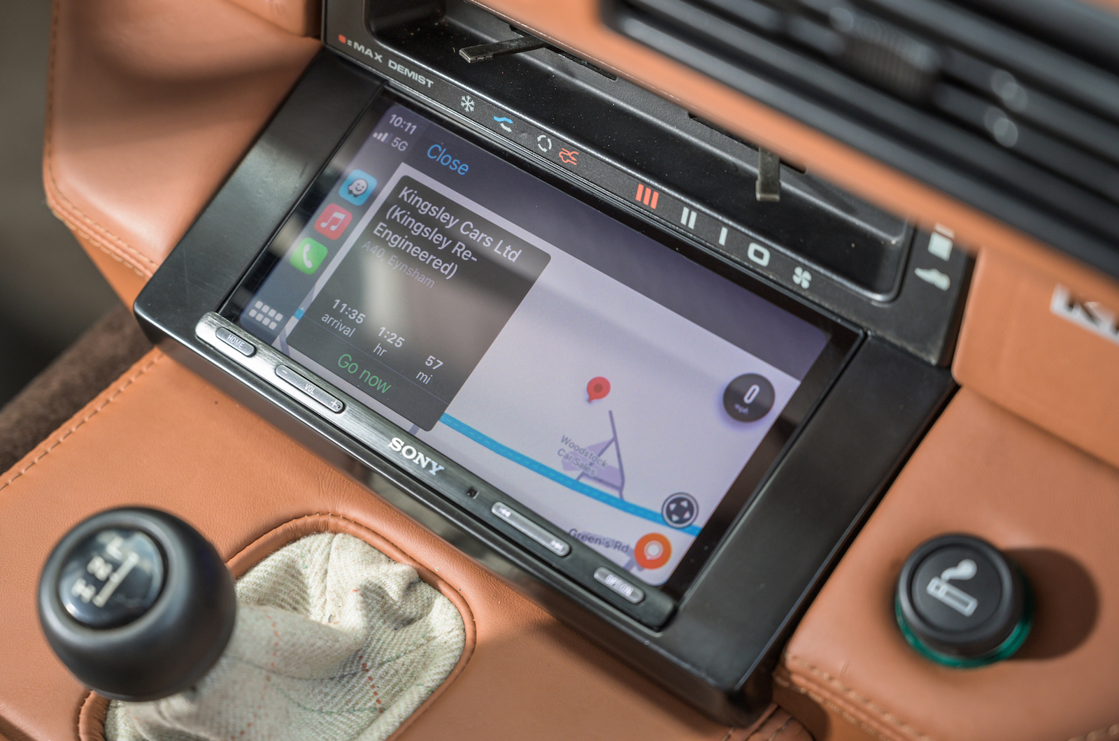 Sony Apple CarPlay infotainment system in Kingsley Cars ULEZ Reborn