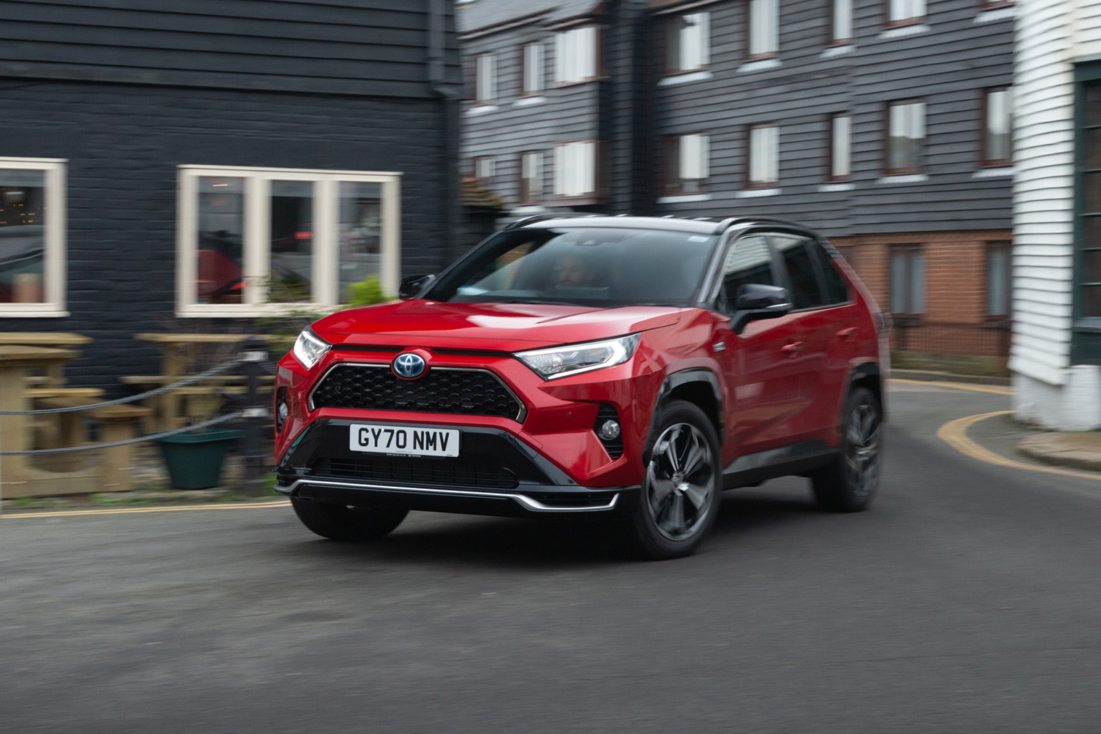 Toyota RAV4 PHEV 2021 front tracking urban