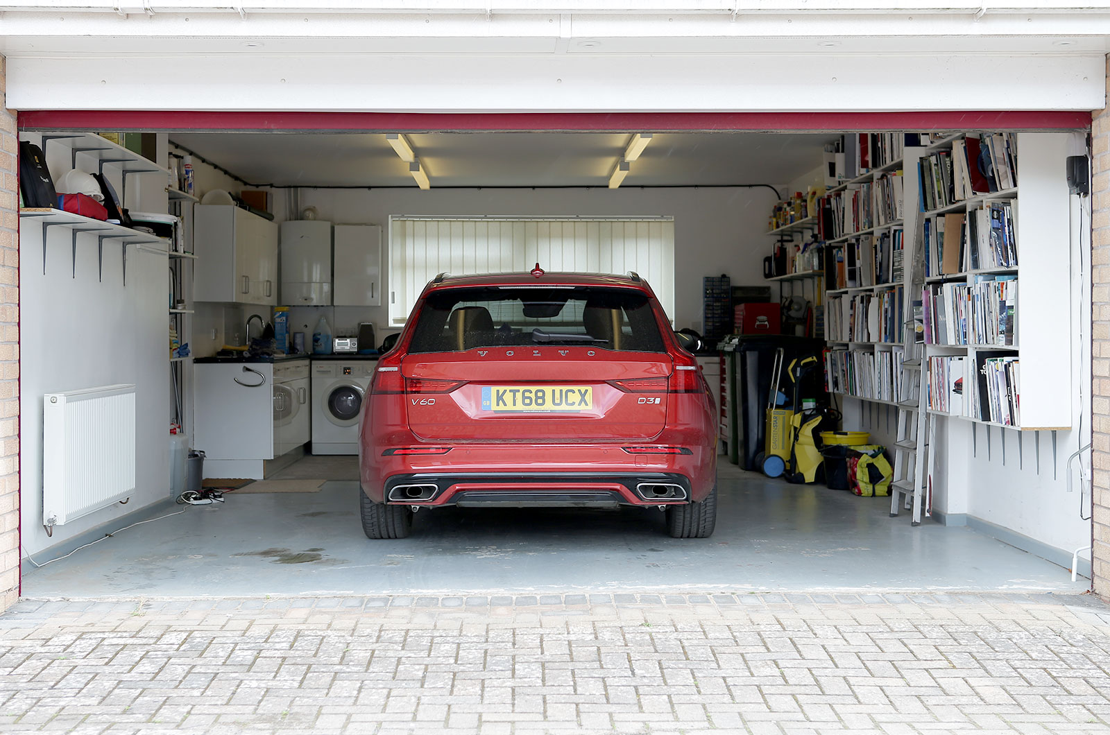 Car in a garage