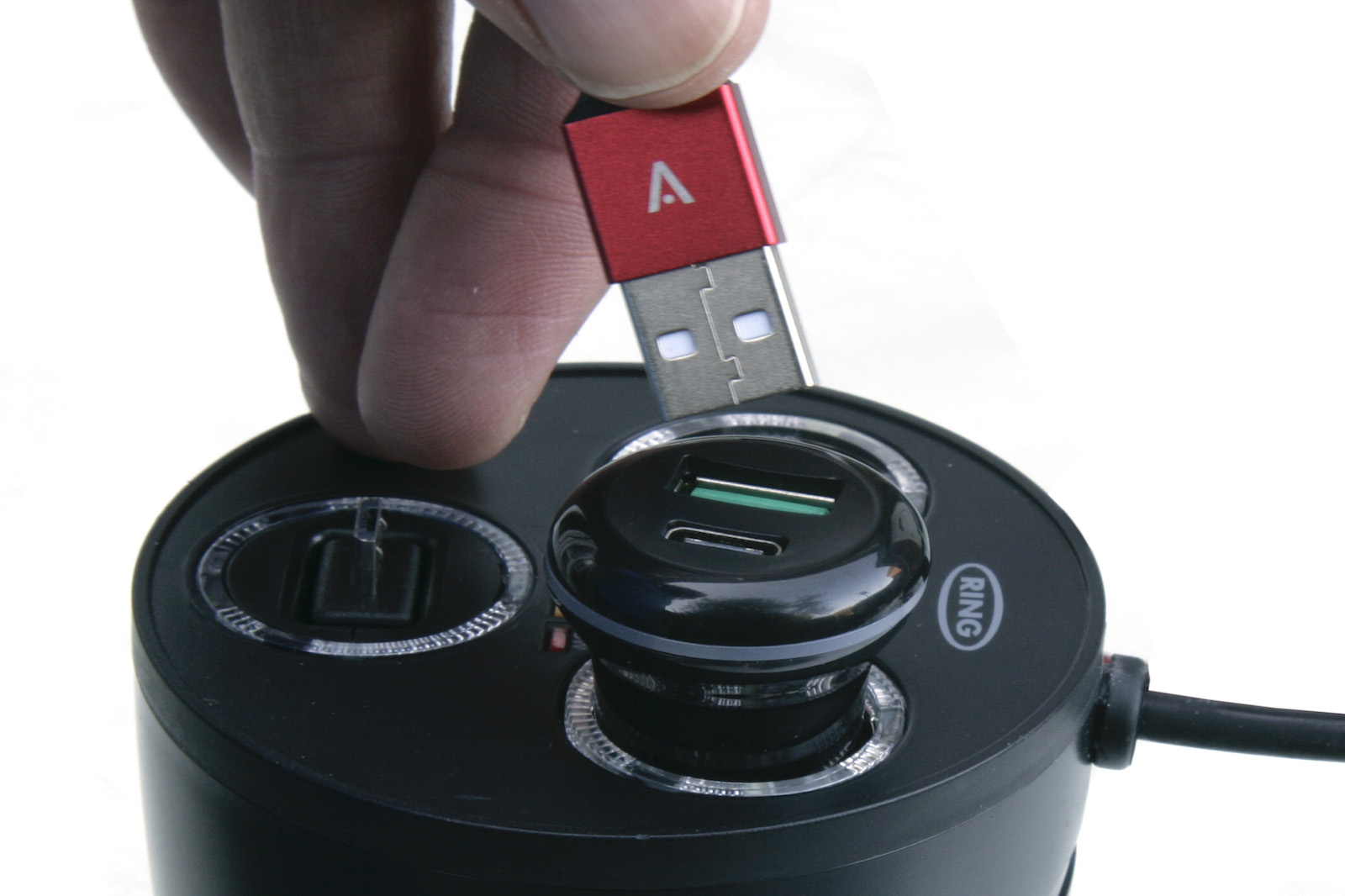 Lighter socket to USB
