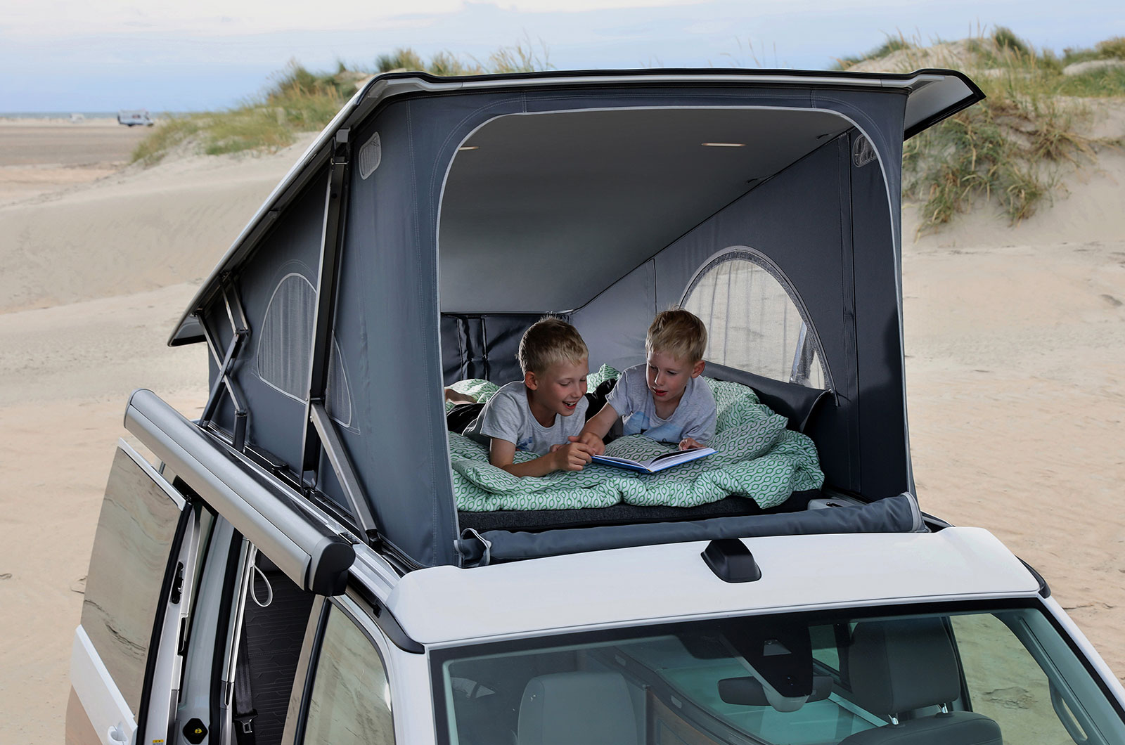 Campervan with pop top roof