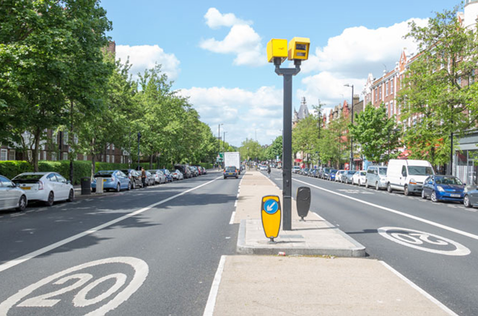 20mph zone with speed camera