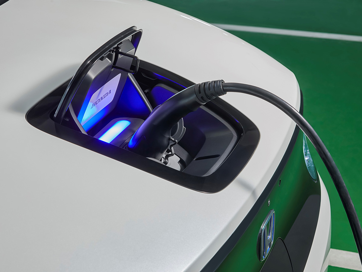 Honda e charging port