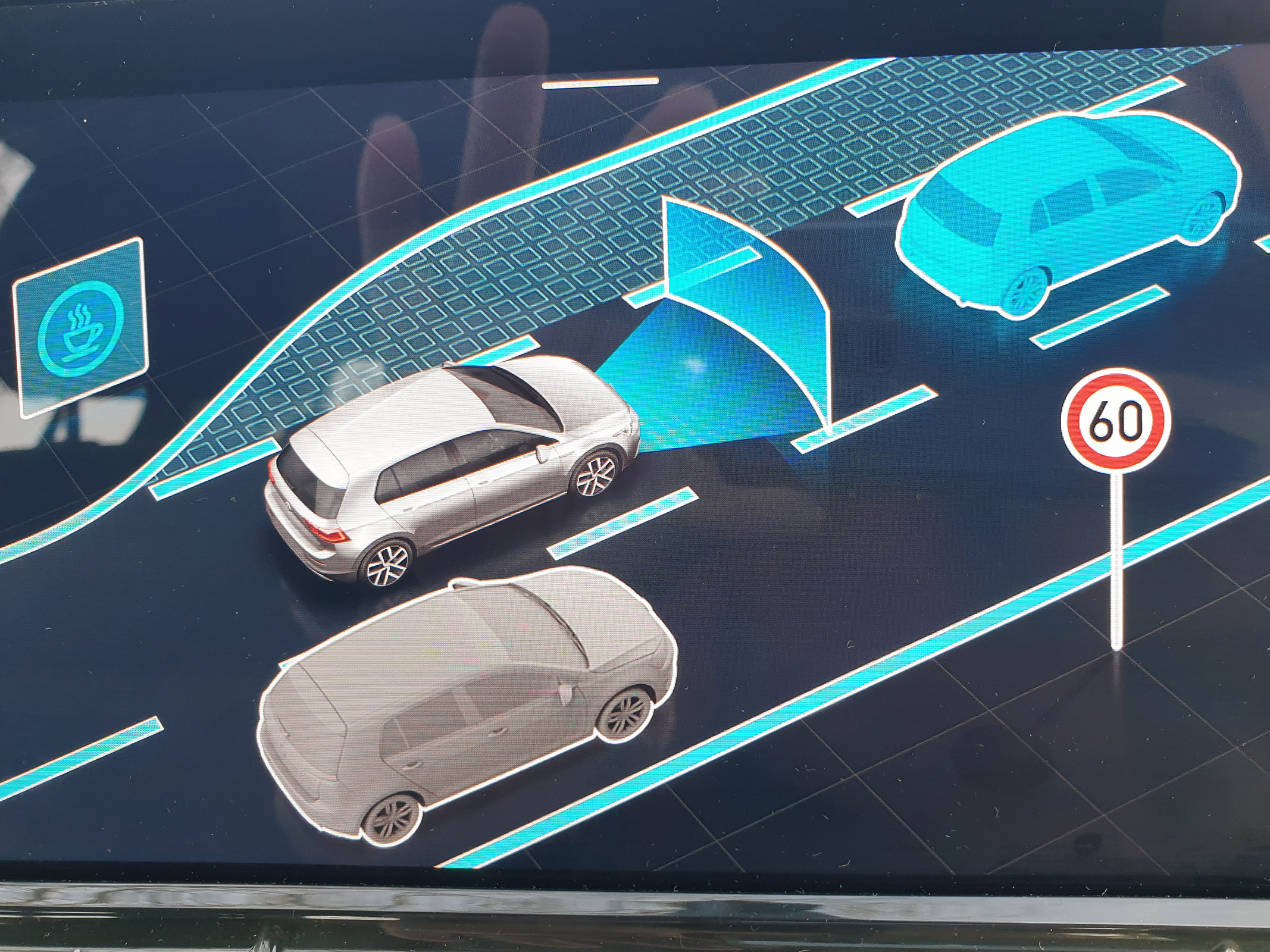 Volkswagen Golf 2021 safety systems menu