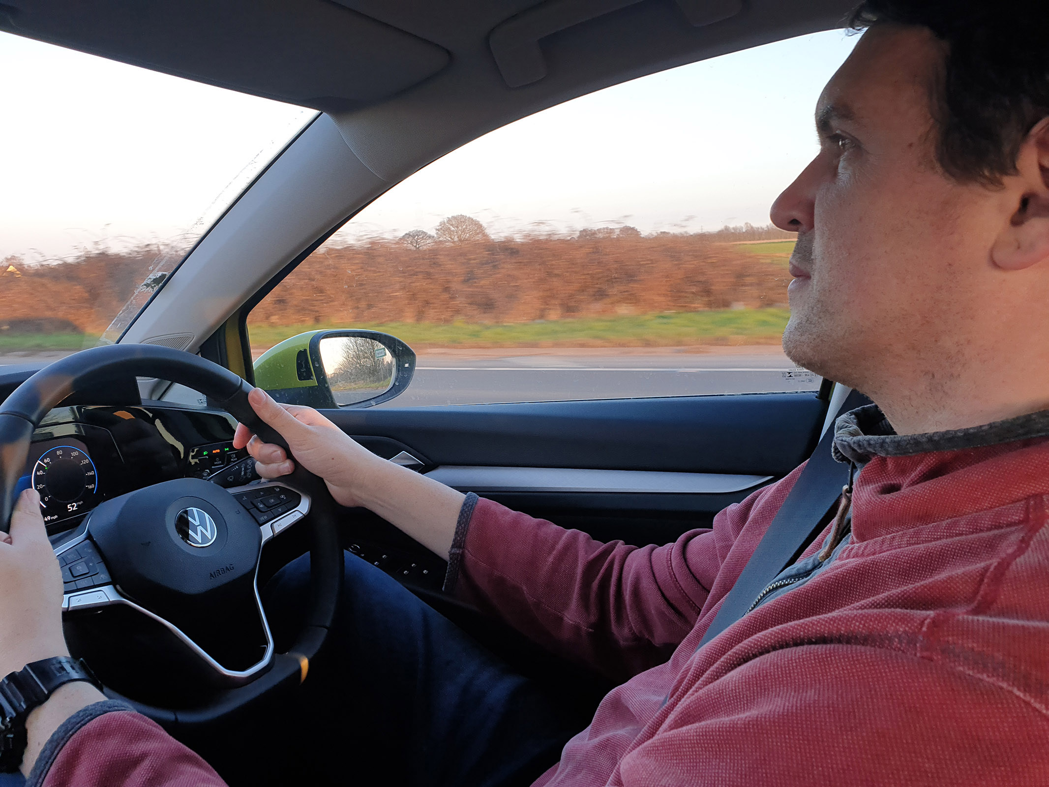 Volkswagen Golf 2021 long term Haining at wheel