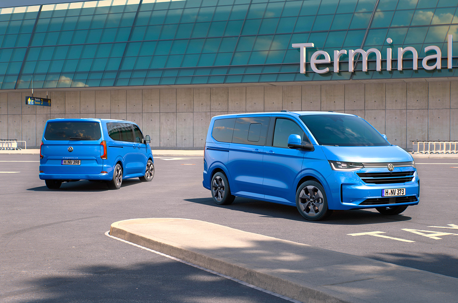 New Volkswagen Caravelle front and rear