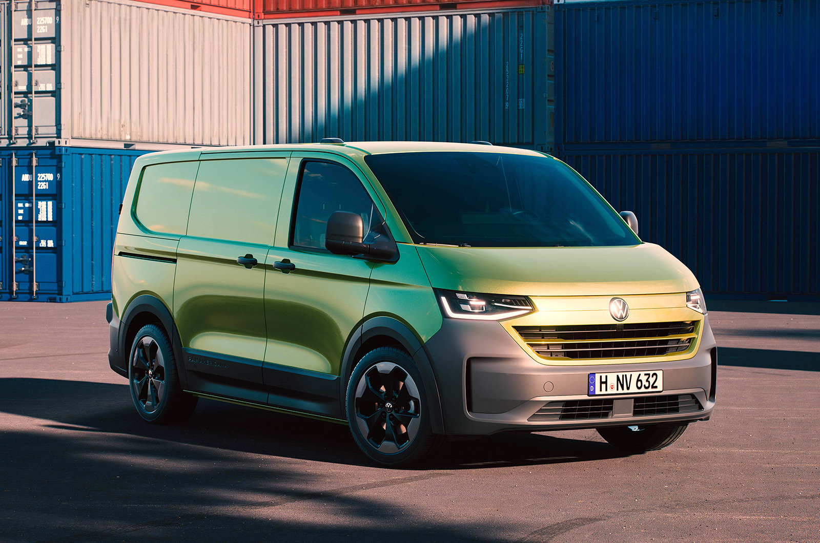 New Volkswagen Transporter Panamericana, front, green