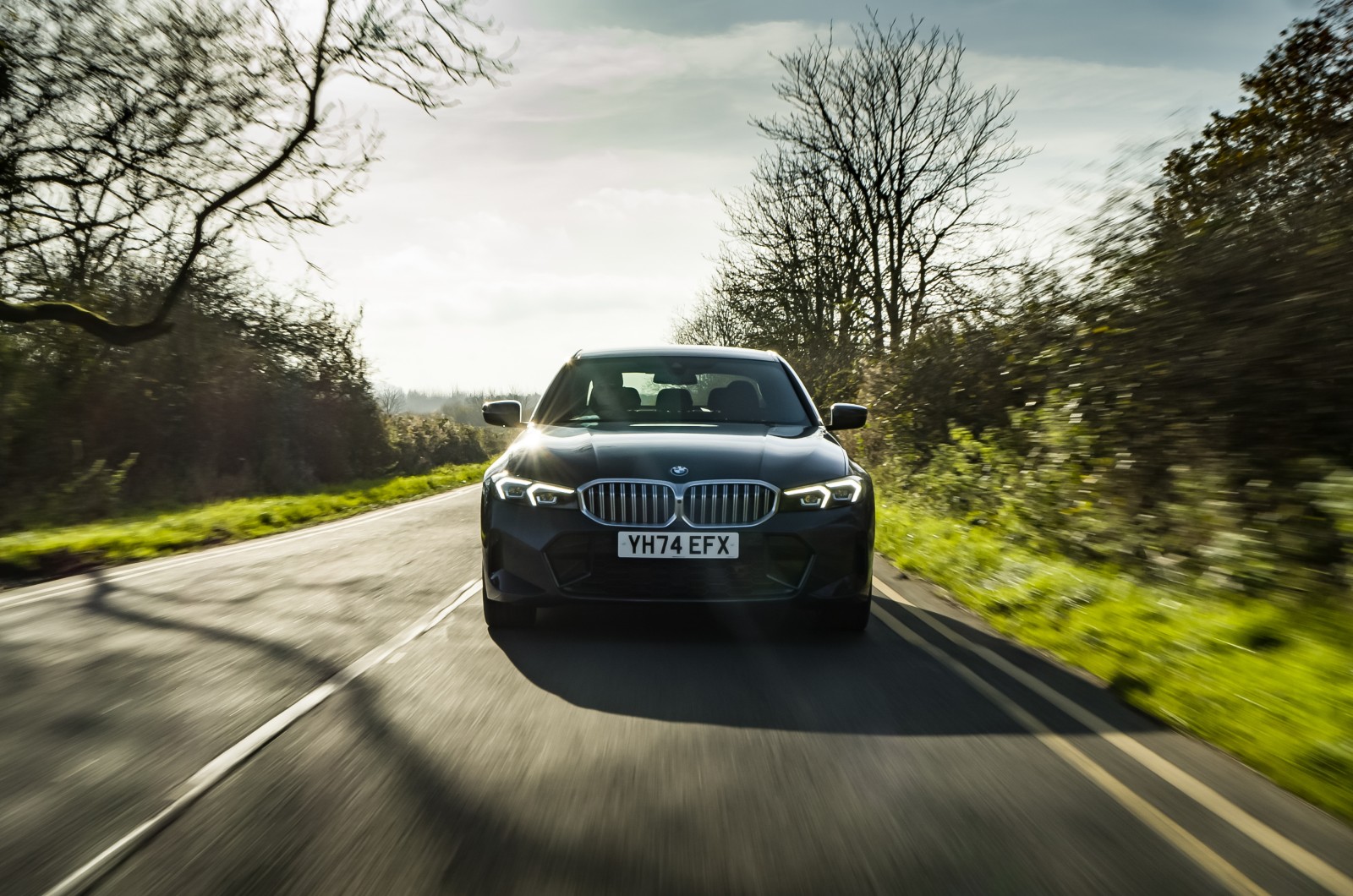 2025 BMW 330e front shot