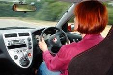 Men scared by women's driving