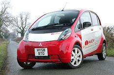 Mitsubishi tests electric car in UK
