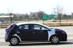 Kia Rio driven