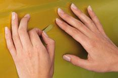 Simple fix for scratched paintwork