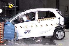 First crash test of an electric car