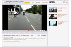 Road safety channel on YouTube