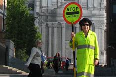 Lollipop wardens armed with cameras
