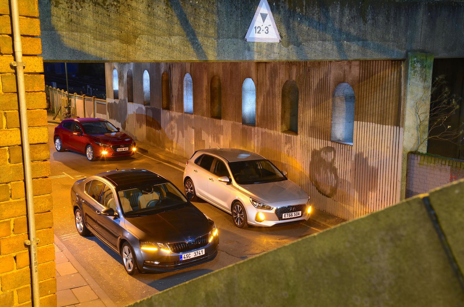 New Hyundai i30 & Skoda Octavia vs Mazda 3