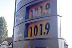 Petrol costs the same as diesel