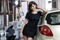 Bond girl's exclusive test drive