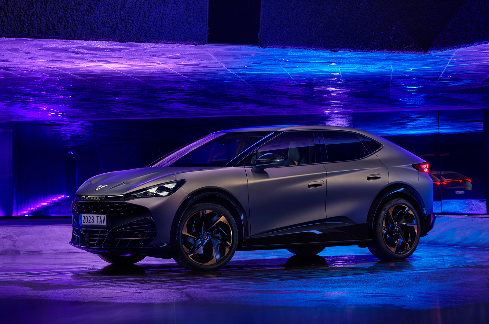 CUPRA Tavascan front three quarters