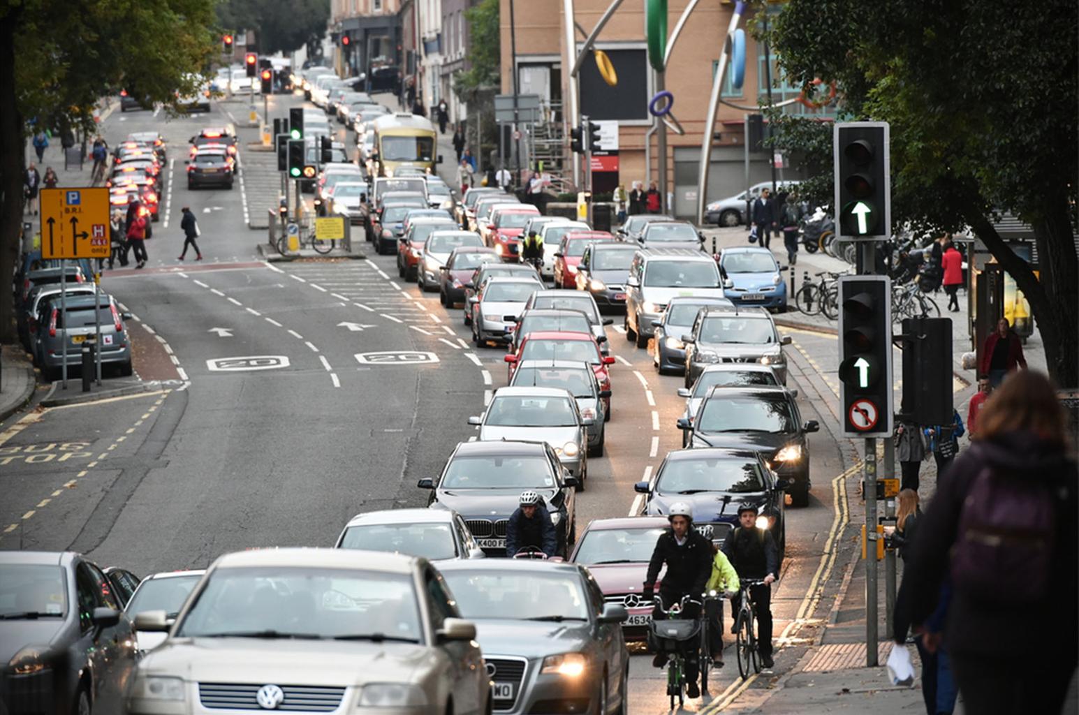 A road in the London Ultra Low Emission Zone