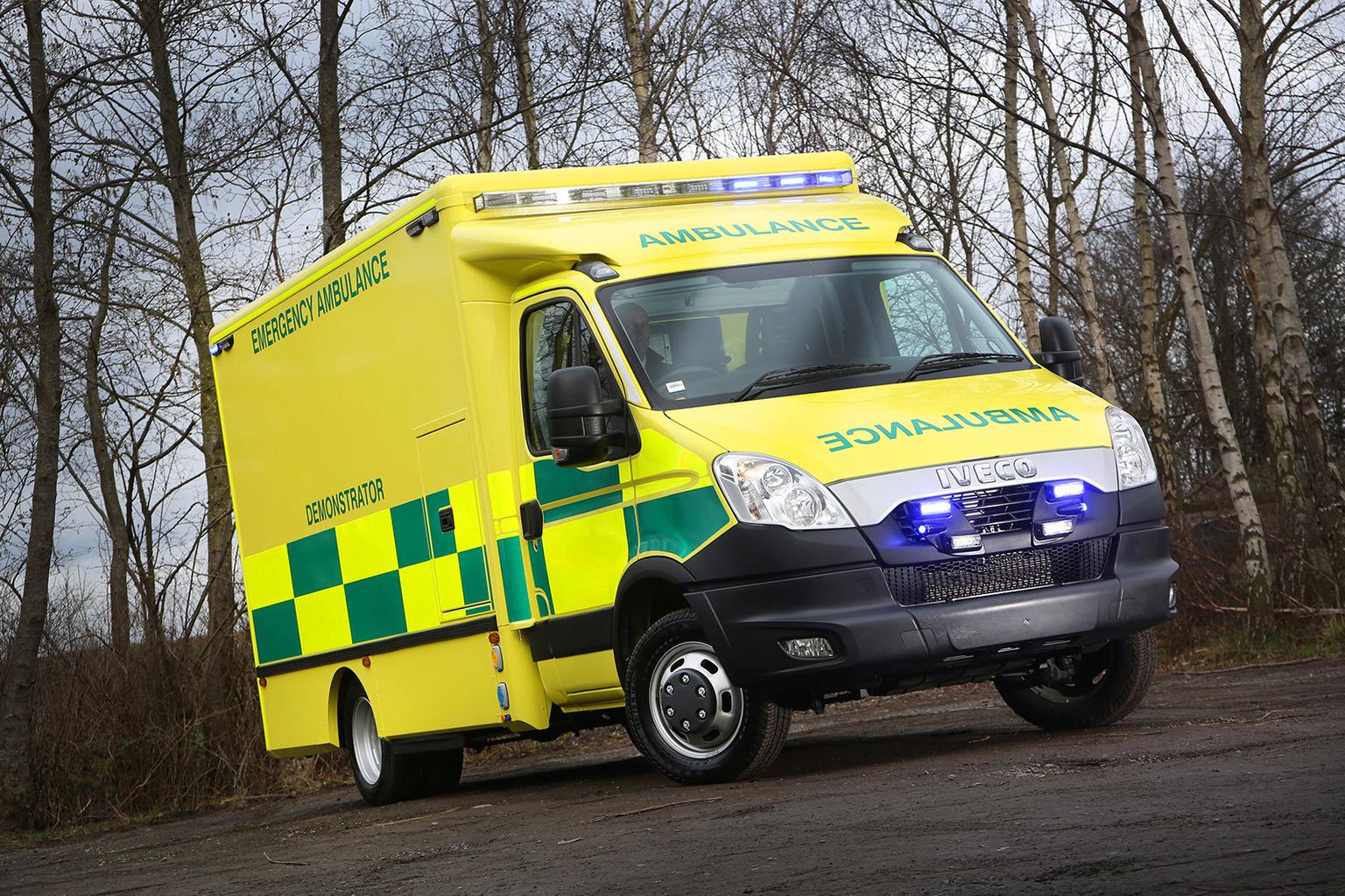What should I do when there's an emergency vehicle behind me?