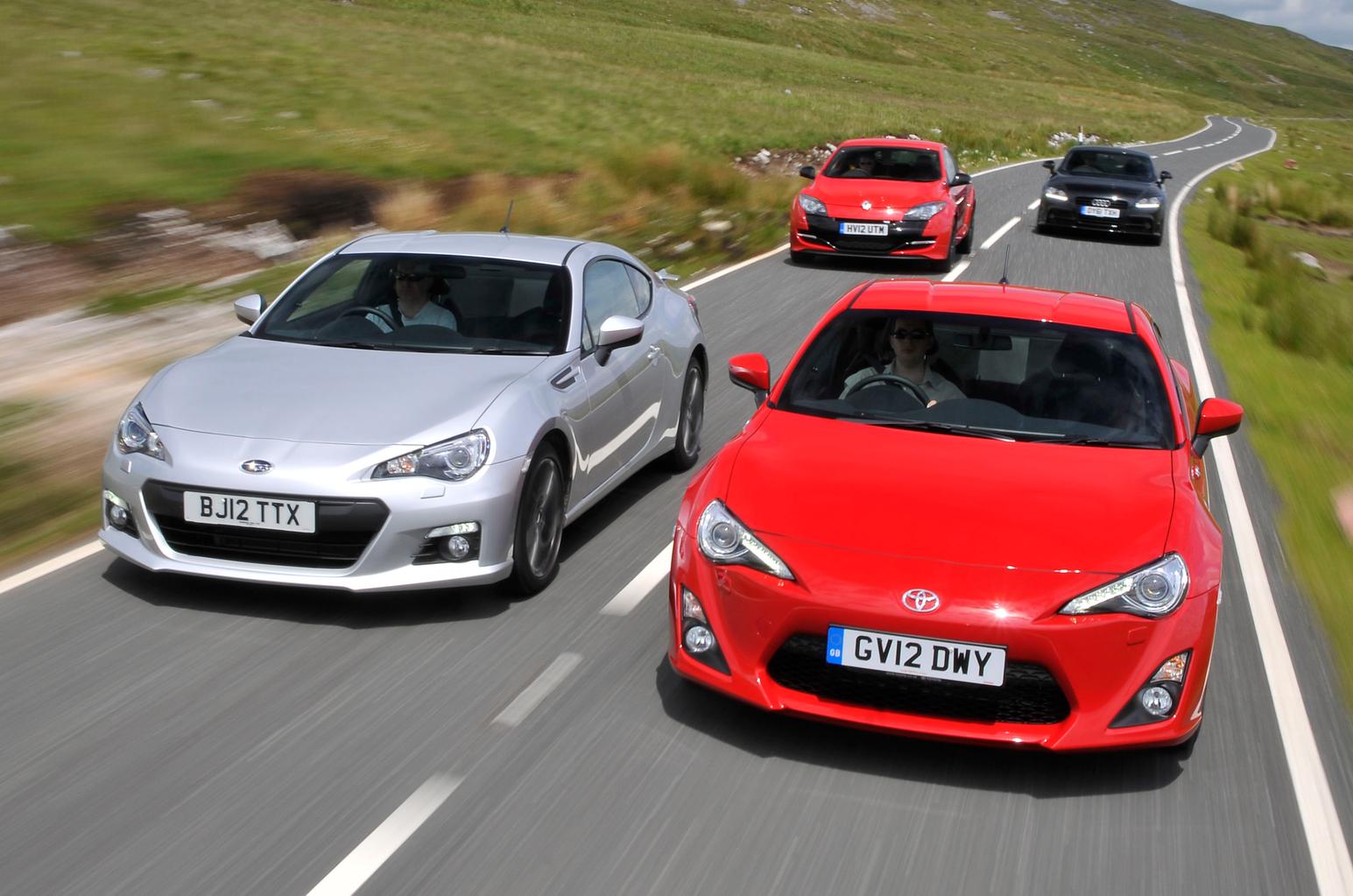 Used test – sporty coupes: Audi TT vs Renault Sport Megane vs Subaru BRZ vs Toyota GT86