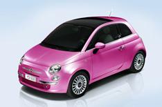 Pink Fiat 500 celebrates Barbie's 50th