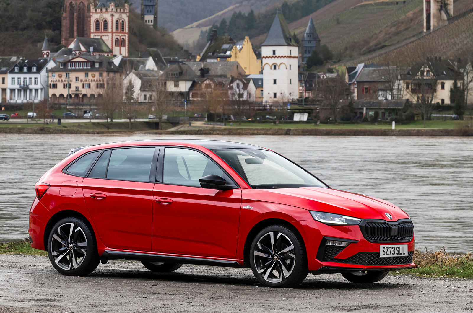 Skoda Scala profile parked
