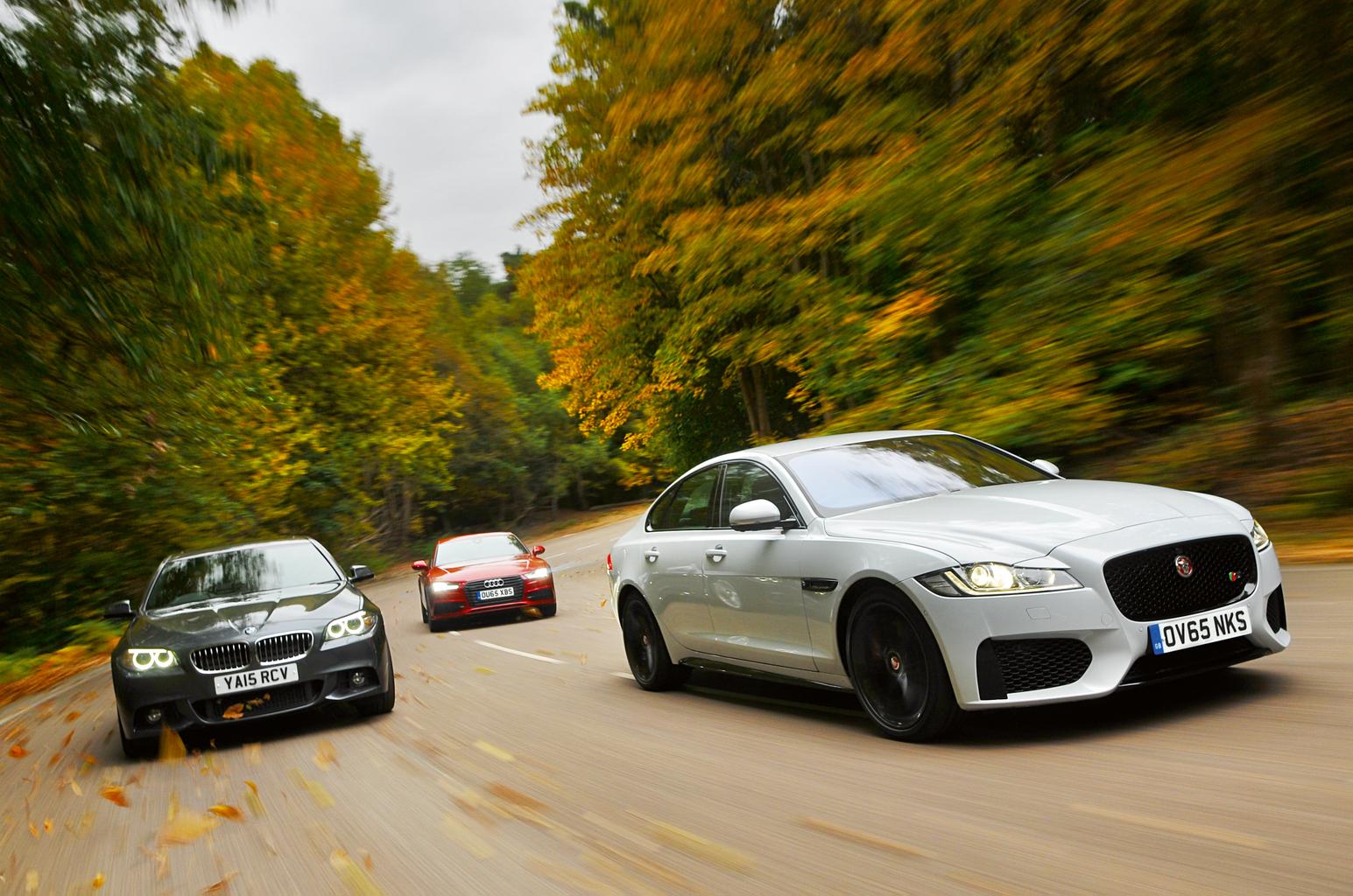 Audi A7 Sportback vs BMW 5 Series vs Jaguar XF