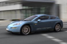 New electric sports car driven