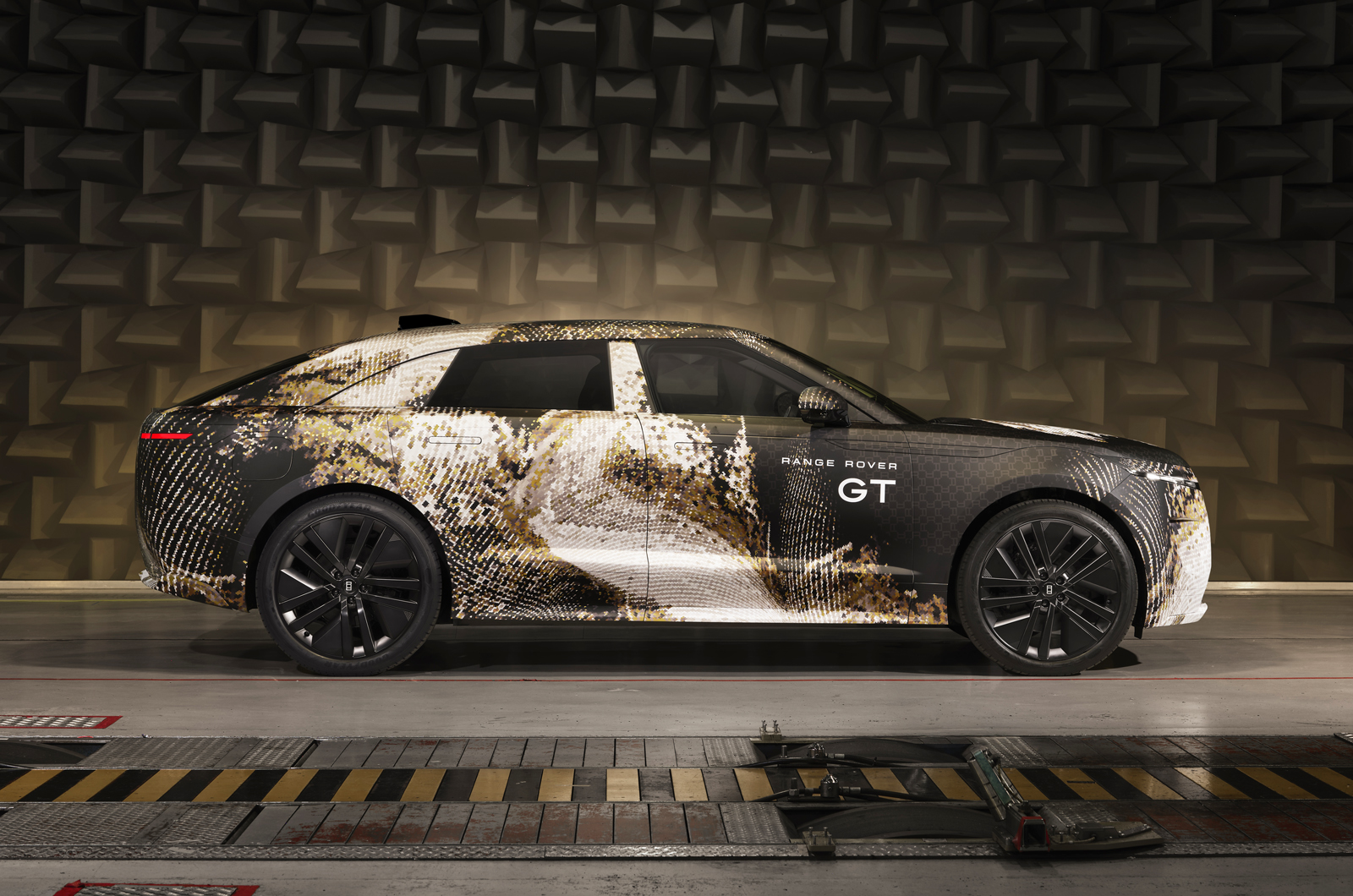 Range Rover GT side static camouflaged