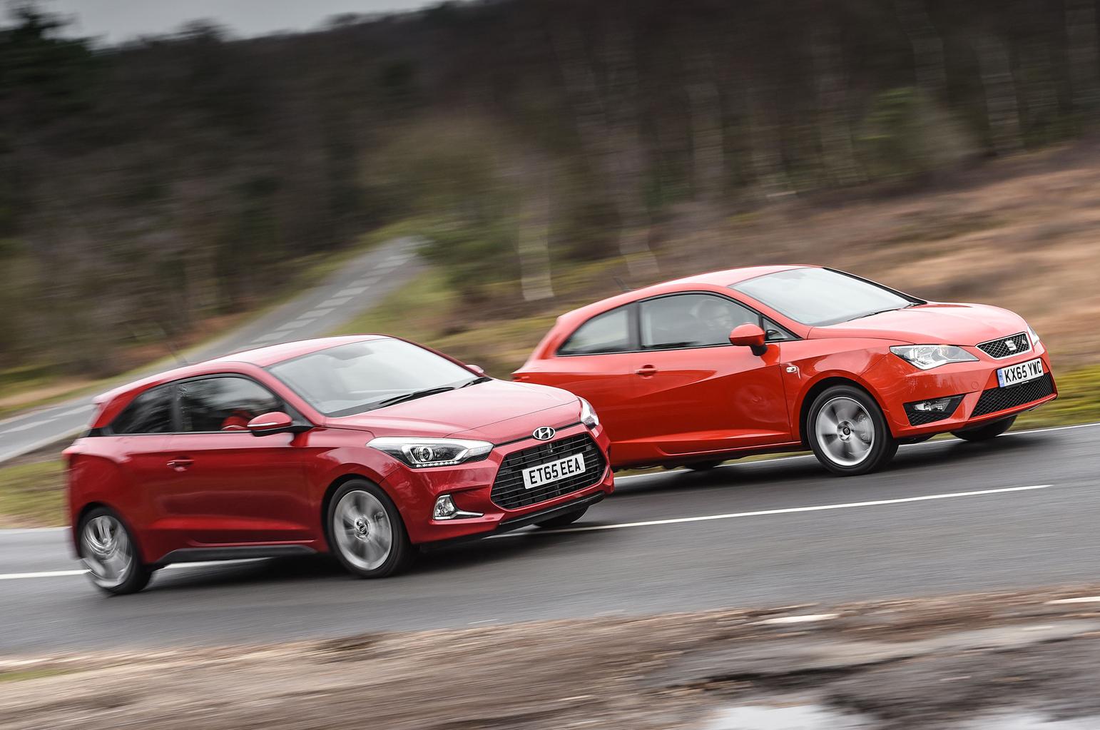 Hyundai i20 Coupé vs Seat Ibiza SC