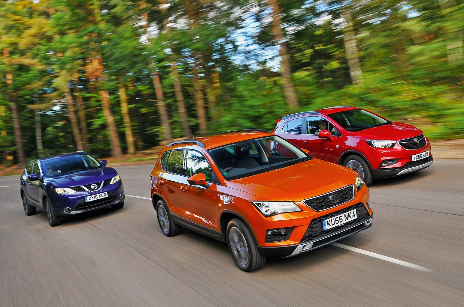 Nissan Qashqai vs Seat Ateca vs Vauxhall Mokka X