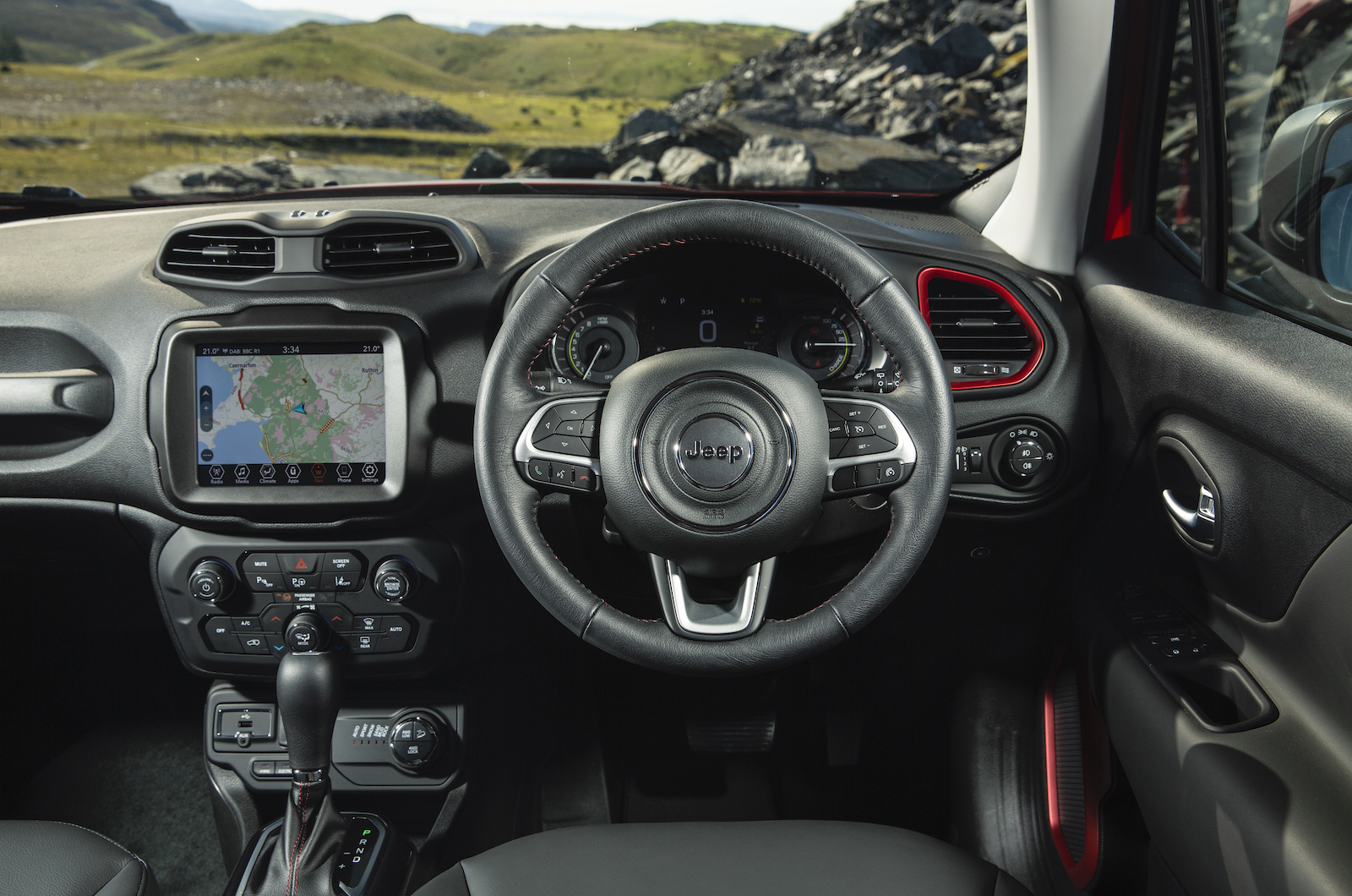 The Jeep Renegade 4xe Plug-in Hybrid has iconic style that stands out and truly astonishing 4x4 capability