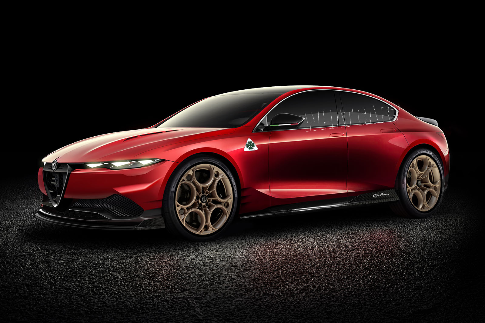 Alfa Romeo Giulia EV render