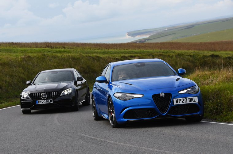 New Alfa Romeo Giulia Quadrifoglio vs new Mercedes-AMG C63 S
