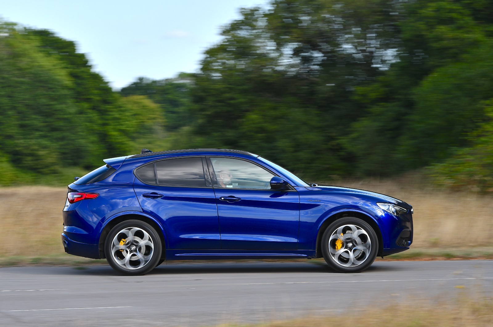 Alfa Romeo Stelvio side panning