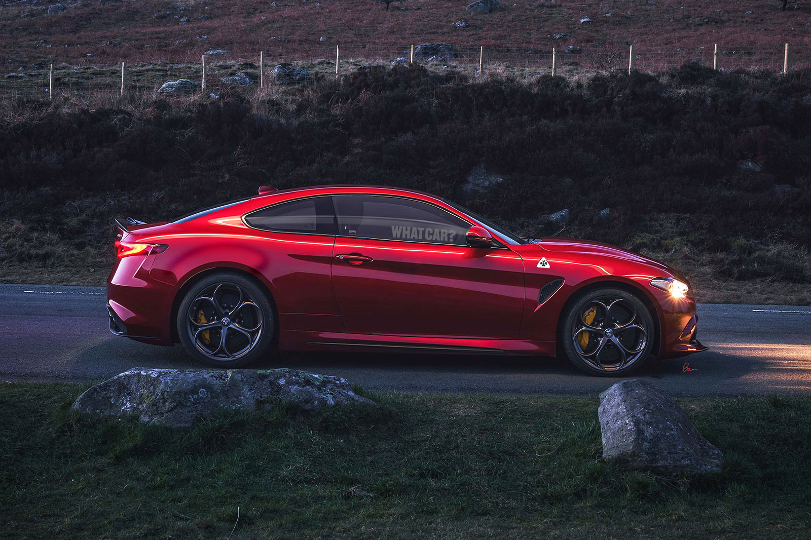 Alfa Romeo GTV rendering side