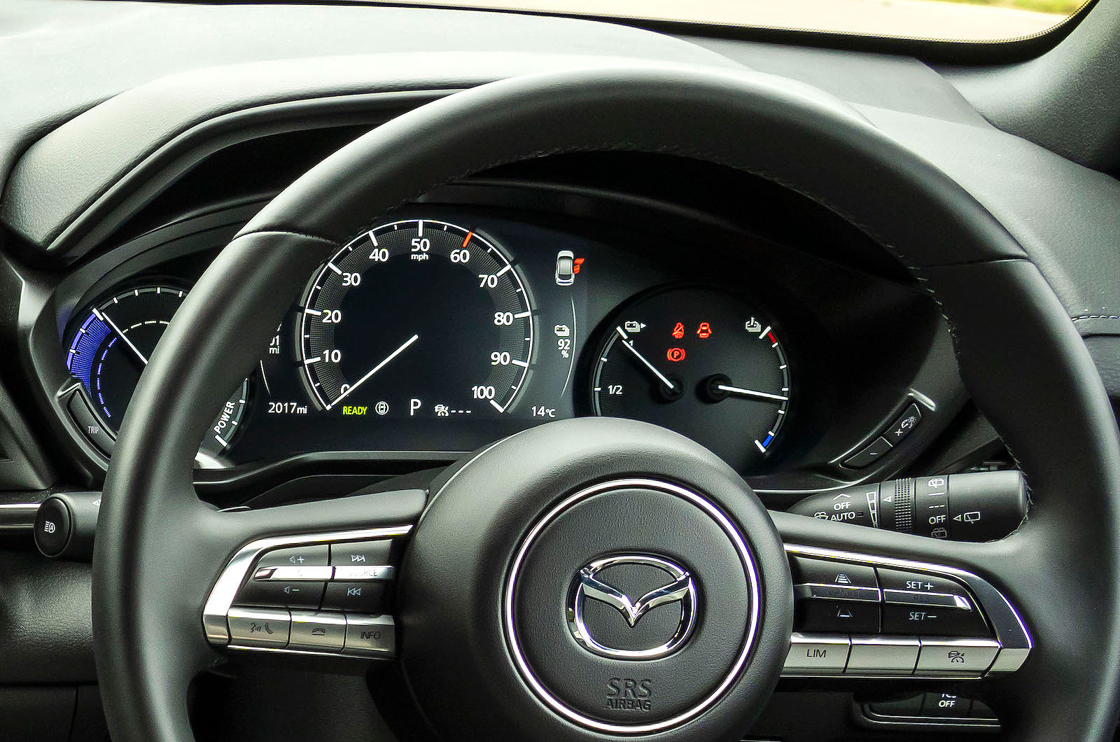Mazda MX-30 EV interior driver display