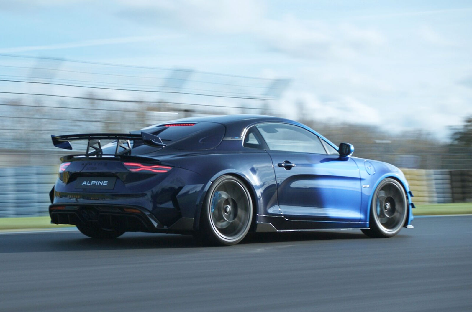 Alpine A110 R Ultime rear driving