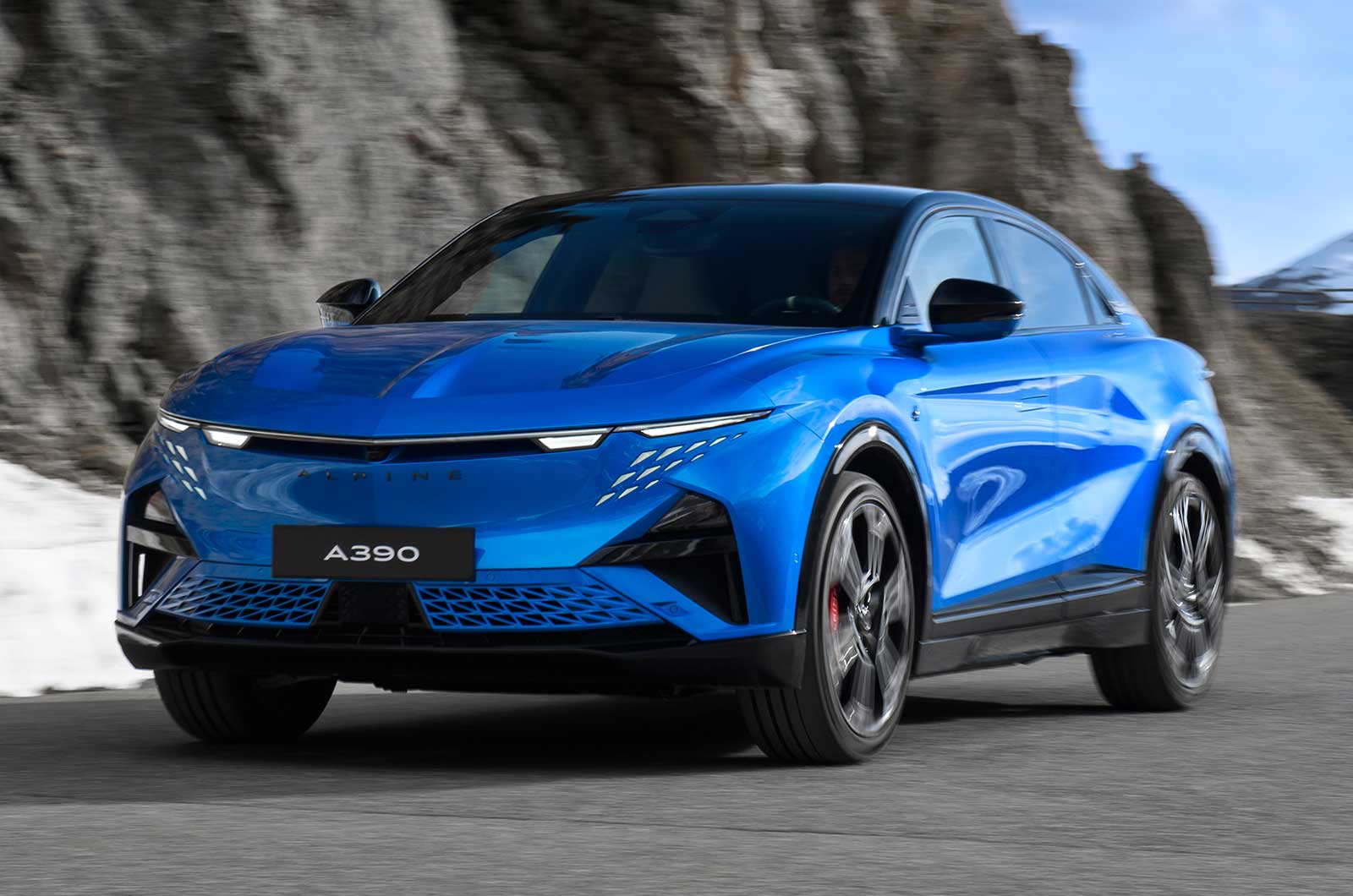 Alpine A390 driving front