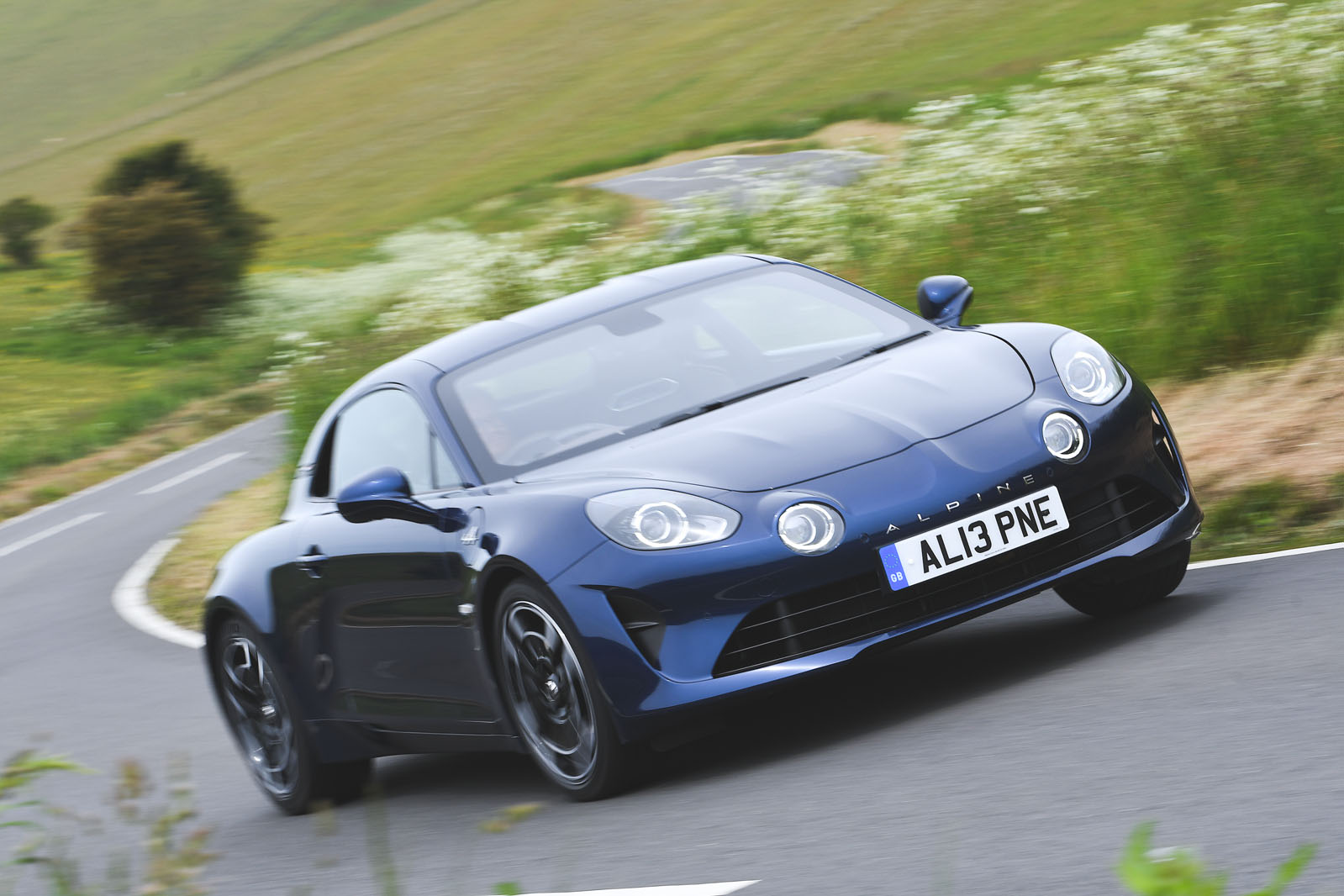 Alpine A110 driving