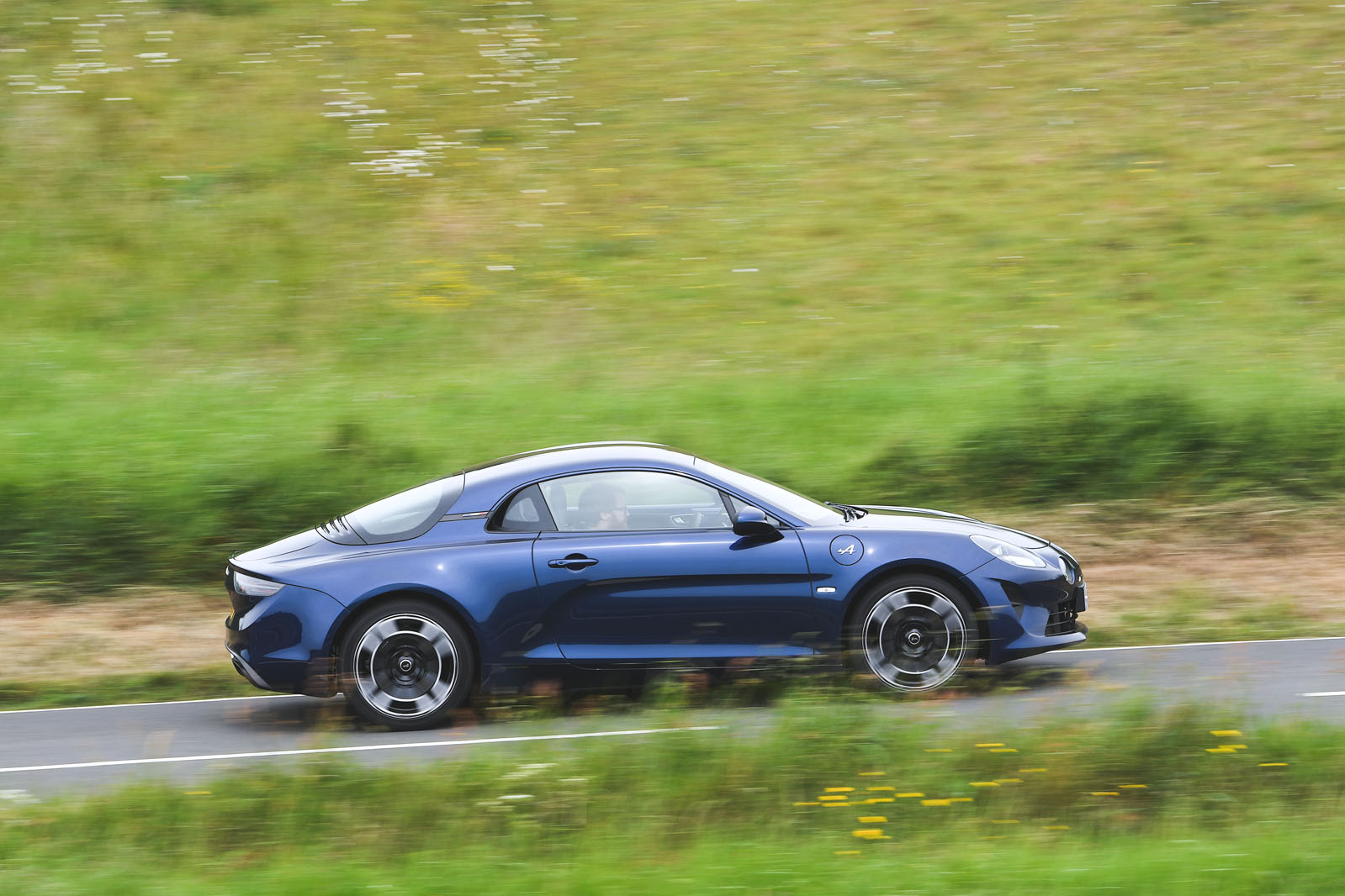Alpine A110 driving