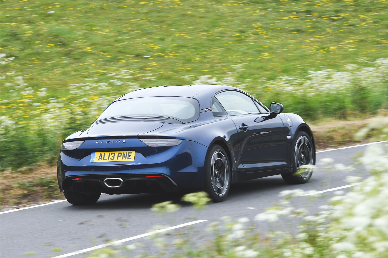 Alpine A110 driving