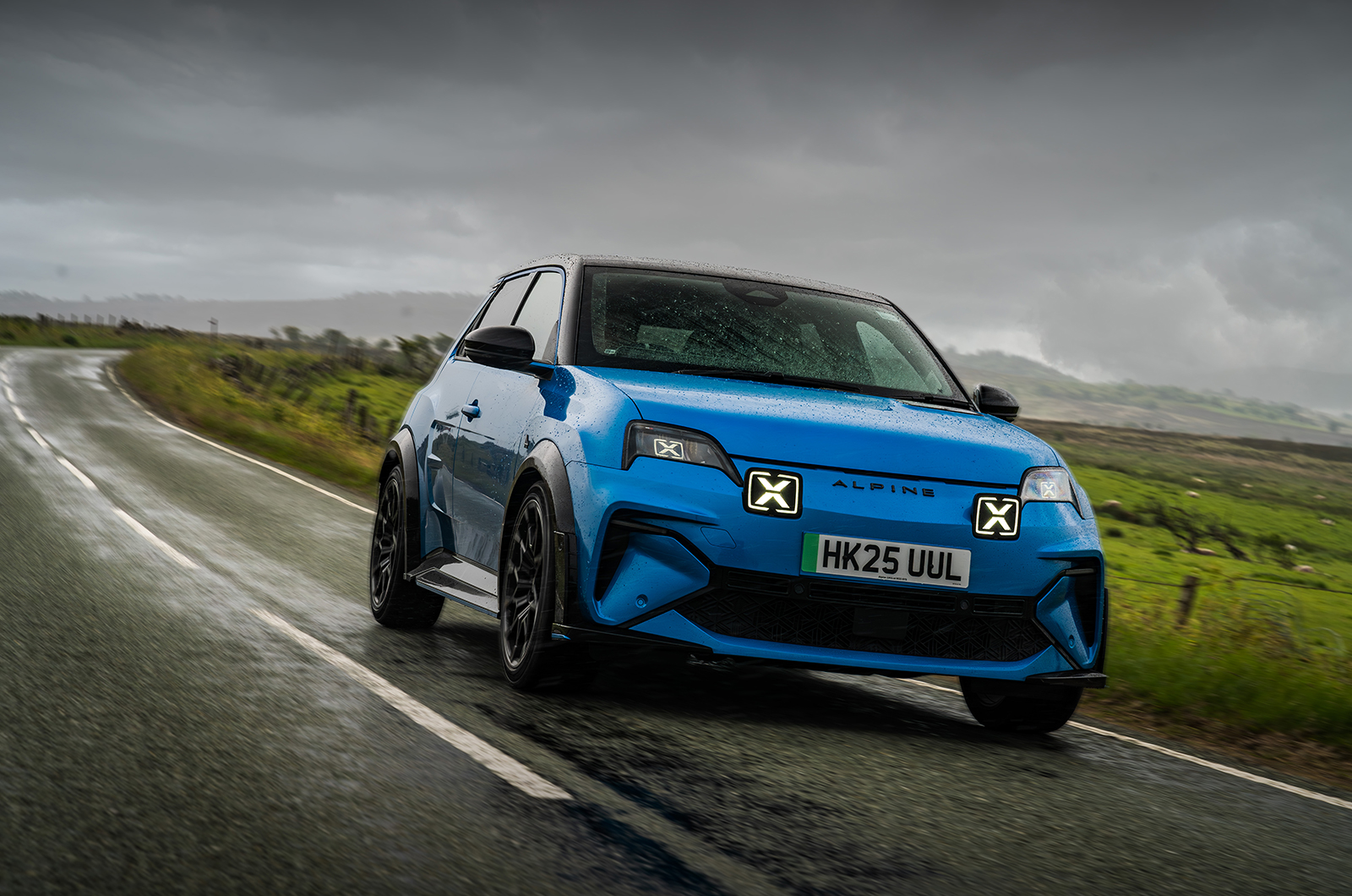 Alpine front three quarters driving