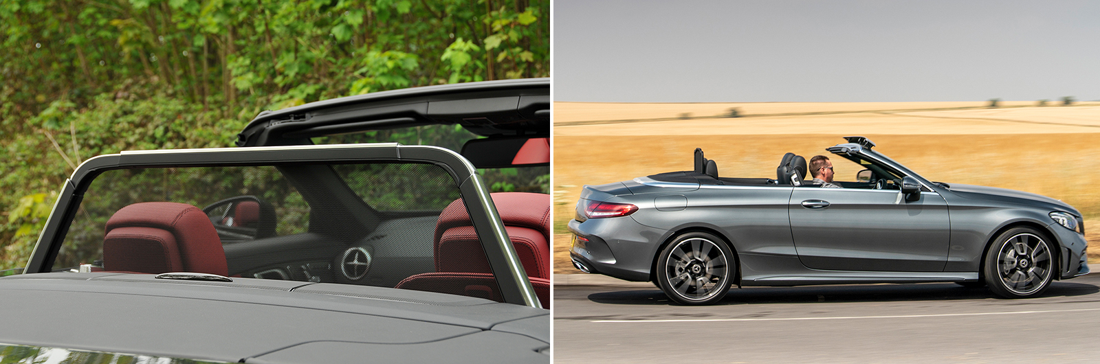 Alternative convertible wind deflectors - Mercedes SL and Mercedes C-Class