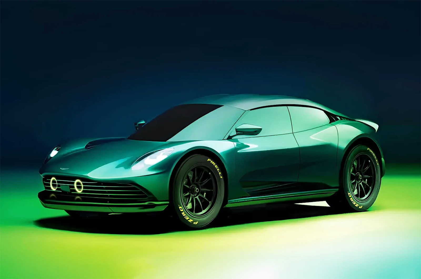 Aston Martin electric SUV render